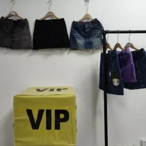 jeans short skirt